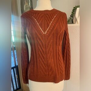 Brand new NWT Hippie Rose Copper rust sweater size XS